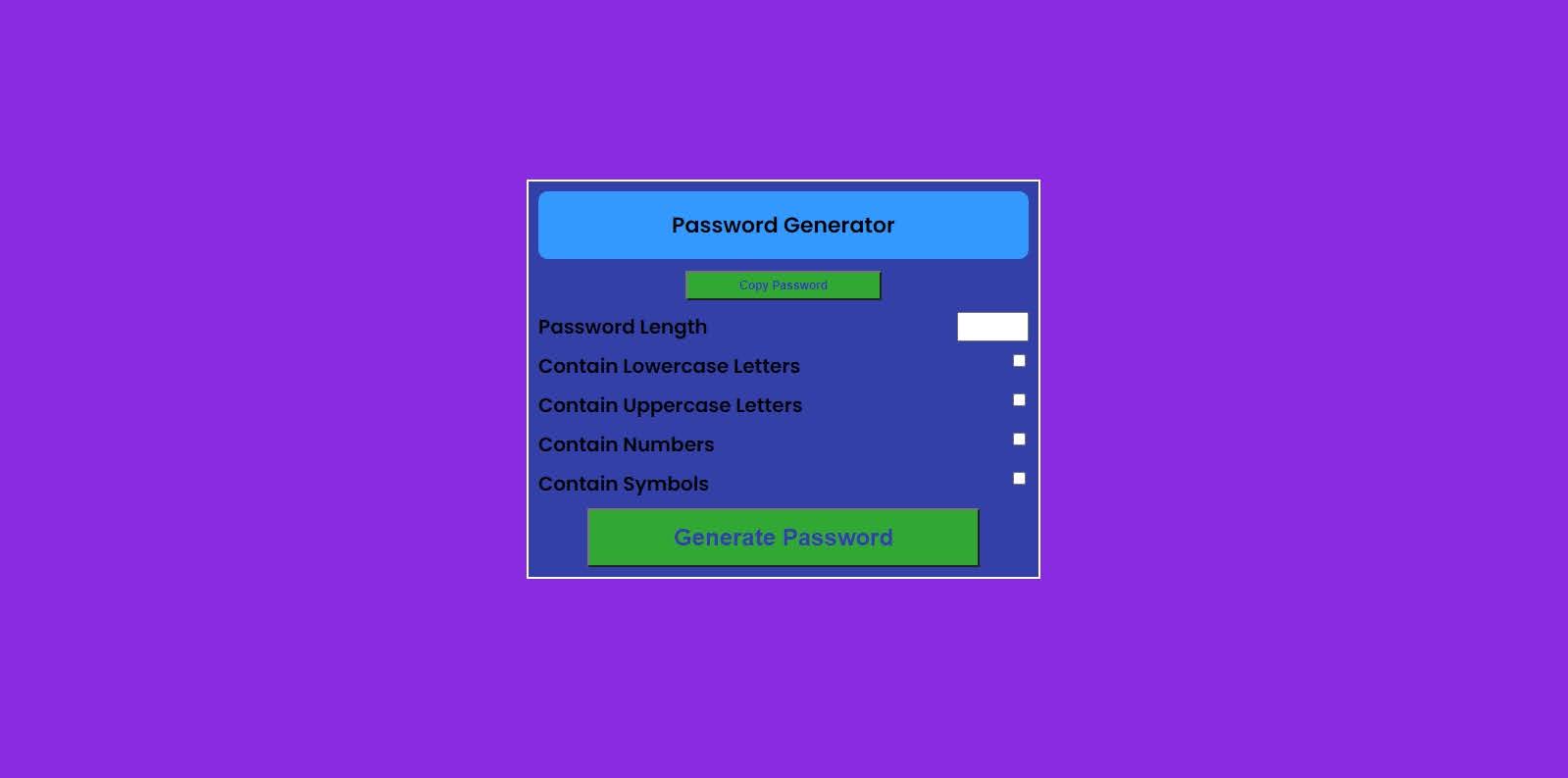 password generator